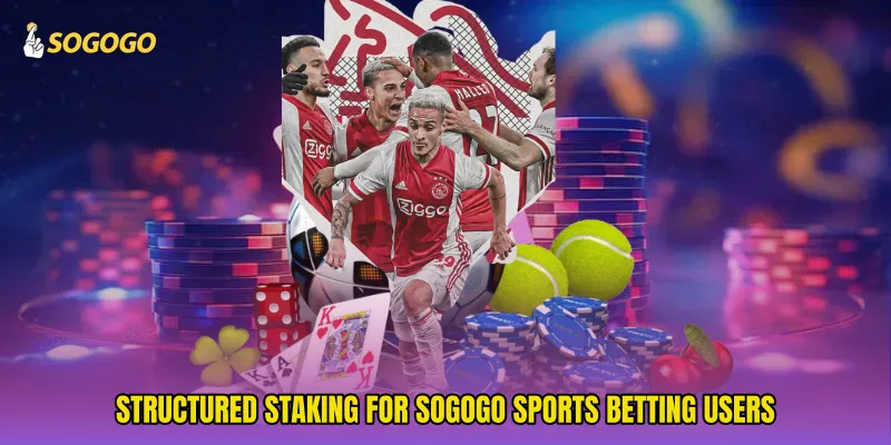 Structured staking for SOGOGO sports betting users